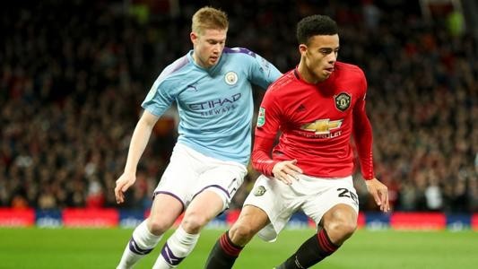  曼城德比大战三球完胜曼联  